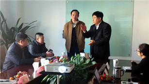 石家庄工信局北斗应用考察团一行莅临j9官网宇达考察调研